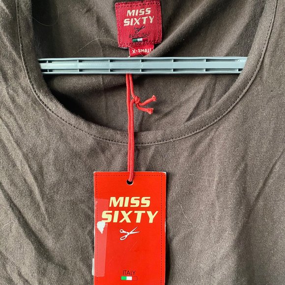 Miss Sixty Brown Top With Lace Detailing - Picture 3 of 4